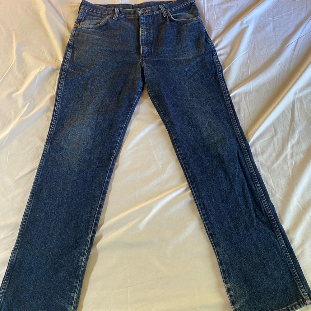 Wrangler Dark Blue Men's Straight Jeans